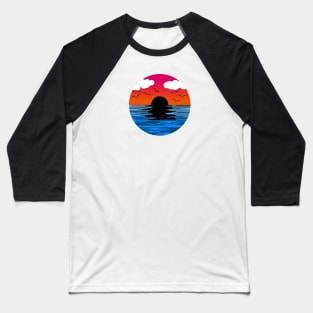 Retro Sunset Baseball T-Shirt